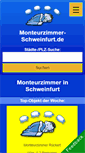 Mobile Screenshot of monteurzimmer-schweinfurt.de