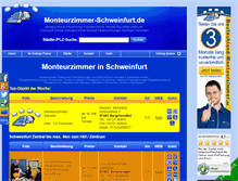 Tablet Screenshot of monteurzimmer-schweinfurt.de